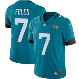 Men's Jacksonville Jaguars Nick Foles Nike Teal Vapor Limited Jersey