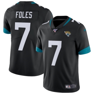 Men's Jacksonville Jaguars Nick Foles Nike Black NFL 100 Vapor Limited Jersey