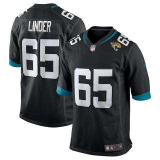 Men's Jacksonville Jaguars Brandon Linder Nike Black Game Jersey