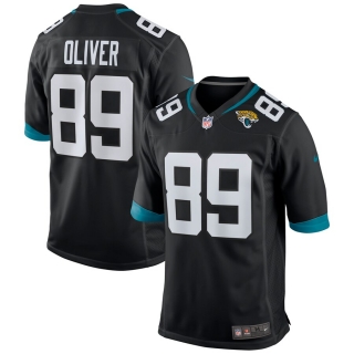 Men's Jacksonville Jaguars Josh Oliver Nike Black Game Jersey