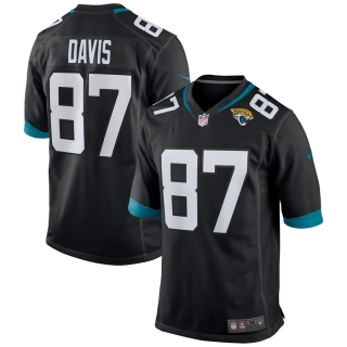 Men's Jacksonville Jaguars Tyler Davis Nike Black Game Jersey