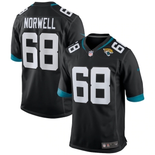 Men's Jacksonville Jaguars Andrew Norwell Nike Black Game Jersey