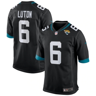 Men's Jacksonville Jaguars Jake Luton Nike Black Game Jersey