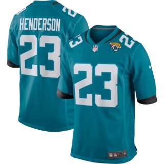 Men's Jacksonville Jaguars CJ Henderson Nike Teal Game Jersey