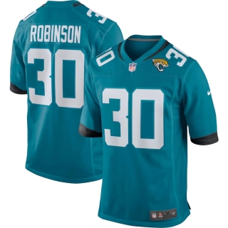 Men's Jacksonville Jaguars James Robinson Nike Teal Game Jersey