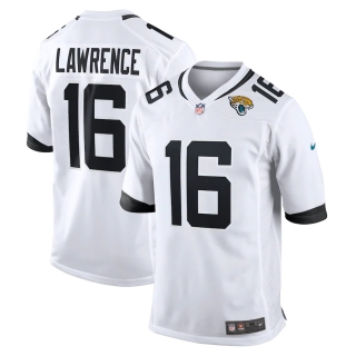Men's Jacksonville Jaguars Trevor Lawrence Nike White 2021 NFL Draft First Round Pick Game Jersey