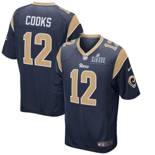 Men's Los Angeles Rams Brandin Cooks Nike Navy Super Bowl LIII Bound Game Jersey
