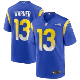 Men's Los Angeles Rams Kurt Warner Nike Royal Game Retired Player Jersey