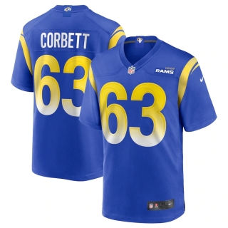 Men's Los Angeles Rams Austin Corbett Nike Royal Game Jersey