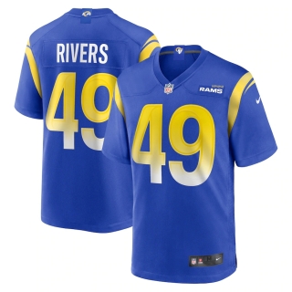 Men's Los Angeles Rams Derek Rivers Nike Royal Game Jersey