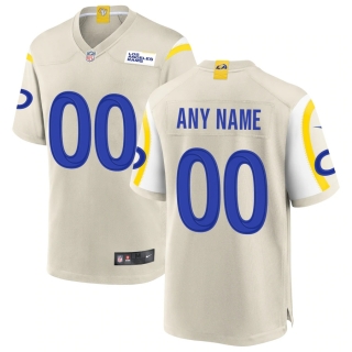 Men's Nike Los Angeles Rams Bone Custom Game Jersey