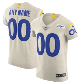 Men's Los Angeles Rams Nike Cream Vapor Elite Custom Jersey