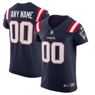 Men's New England Patriots Nike Navy Vapor Elite Custom Jersey