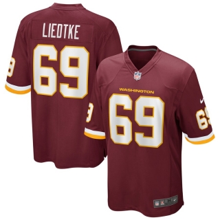 Men's Nike Michael Liedtke Washington Football Team Burgundy Game Player Jersey