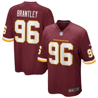 Men's Nike Caleb Brantley Washington Football Team Burgundy Game Player Jersey