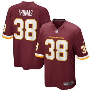 Men's Nike Simeon Thomas Washington Football Team Burgundy Game Player Jersey