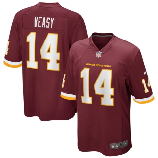 Men's Nike Jordan Veasy Washington Football Team Burgundy Game Player Jersey