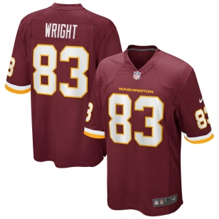 Men's Nike Isaiah Wright Washington Football Team Burgundy Team Game Player Jersey