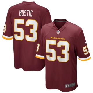 Men's Nike Jon Bostic Washington Football Team Burgundy Game Player Jersey