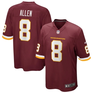 Men's Nike Kyle Allen Washington Football Team Burgundy Game Player Jersey