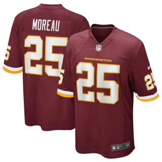 Men's Washington Football Team Fabian Moreau Nike Burgundy Team Game Jersey