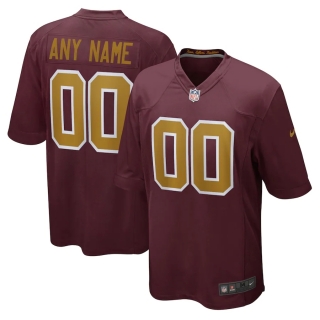 Men's Washington Football Team Nike Burgundy Alternate Custom Jersey