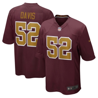 Men's Washington Football Team Jamin Davis Nike Burgundy Alternate Player Game Jersey