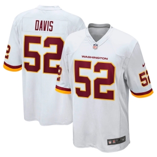 Men's Washington Football Team Jamin Davis Nike White Game Jersey