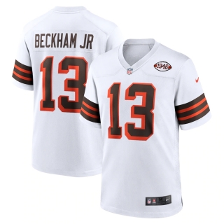 Men's Cleveland Browns Odell Beckham Jr Nike White 1946 Collection Alternate Vapor Limited Jersey
