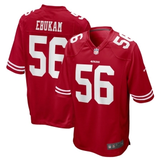 Men's San Francisco 49ers Samson Ebukam Nike Scarlet Game Player Jersey
