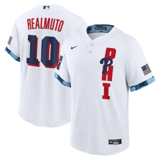 Men's Philadelphia Phillies JT Realmuto Nike White 2021 MLB All-Star Game Replica Player Jersey