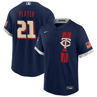 Men's Minnesota Twins Nike Navy 2021 MLB All-Star Game Custom Replica Jersey