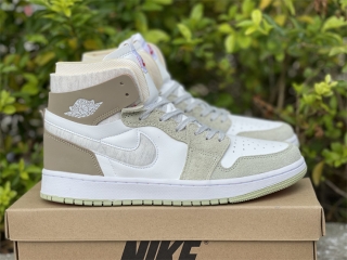 Authentic Jordan 1 AJ 1 Zoom CMFT Olive Aura