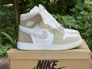 Authentic Air Jordan 1 Zoom CMFT 'Olive Aura'