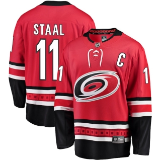 Men's Fanatics Branded Jordan Staal Red Carolina Hurricanes Breakaway Player Jersey