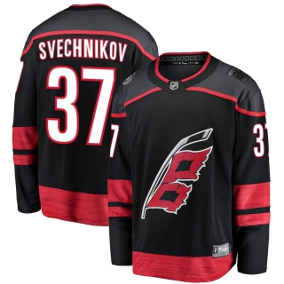 Men's Fanatics Branded Andrei Svechnikov Black Carolina Hurricanes Alternate Premier Breakaway Player Jersey