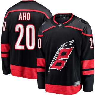 Men's Fanatics Branded Sebastian Aho Black Carolina Hurricanes Alternate Premier Breakaway Player Jersey