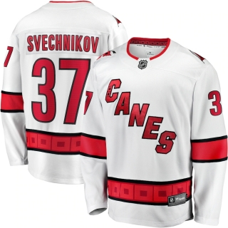 Men's Fanatics Branded Andrei Svechnikov White Carolina Hurricanes Away Premier Breakaway Player Jersey