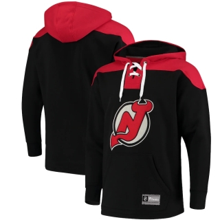 Men's Fanatics Branded Black New Jersey Devils Franchise Pullover Hoodie