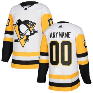 Men's Pittsburgh Penguins adidas White Authentic Custom Jersey