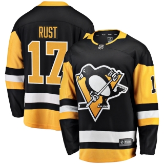 Men's Pittsburgh Penguins Bryan Rust Fanatics Branded Black Home Breakaway Player Jersey