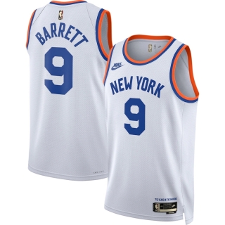Men's New York Knicks RJ Barrett Nike White 2021-22 Swingman Jersey - Classic Edition
