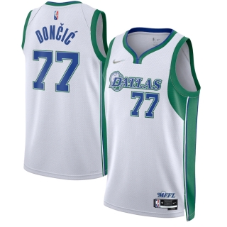 Men's Dallas Mavericks Luka Doncic Nike White 2021-22 Swingman Jersey - City Edition
