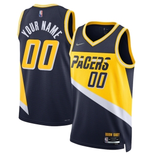 Men's Indiana Pacers Nike Navy 2021-22 Swingman Custom Jersey - City Edition