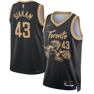 Men's Toronto Raptors Pascal Siakam Nike Black 2021-22 Swingman Jersey - City Edition