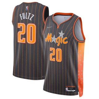 Men's Orlando Magic Markelle Fultz Nike Anthracite 2021-22 Swingman Jersey - City Edition
