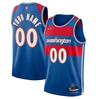Men's Washington Wizards Nike Royal 2021-22 Swingman Custom Jersey - City Edition