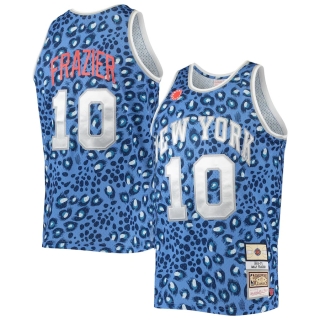 Men's New York Knicks Walt Frazier Mitchell & Ness Blue 1969-70 Hardwood Classics Uninterrupted Swingman Jersey