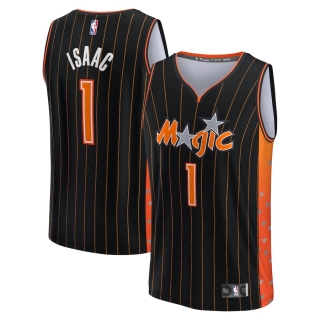 Men's Orlando Magic Jonathan Isaac Fanatics Branded Anthracite 2021-22 Fast Break Replica Jersey - City Edition