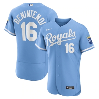 Men's Kansas City Royals Andrew Benintendi Nike Light Blue 2022 Alternate Authentic Player Jersey